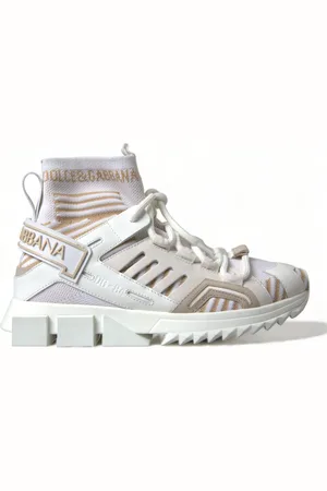Dolce & Gabbana Beige Sorrento Socks Sneakers Shoes - EU37/US6.5