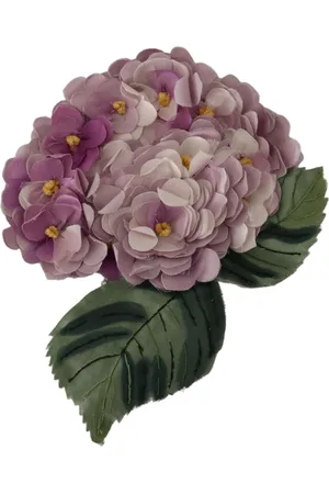 Dolce & Gabbana Elegant Floral Silk Blend Brooch