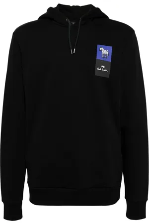 Paul Smith Logo-print organic cotton hoodie - M