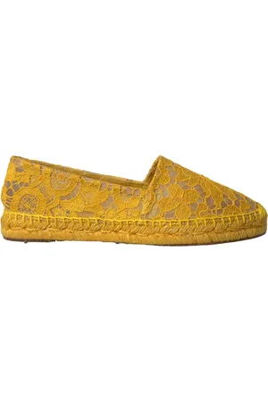 Dolce & Gabbana Taormina Lace Espadrille Loafers Flats Shoes - EU37/US6.5