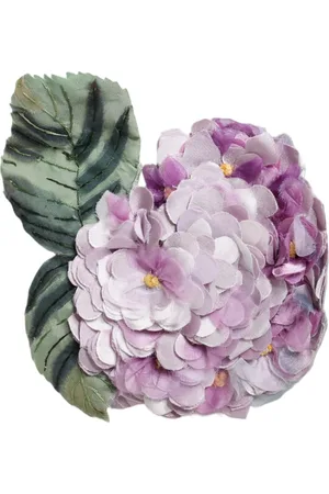 Dolce & Gabbana Hydrangea Gold Brass Pin Brooch