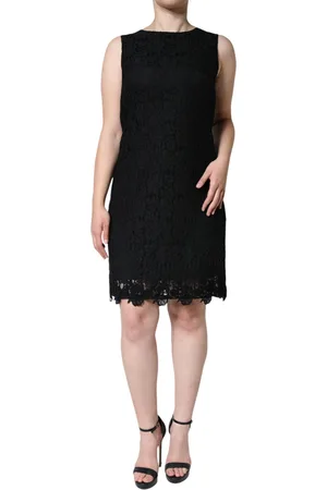 Dolce & Gabbana Floral Lace Sheath Sleeveless Mini Dress - IT42|M