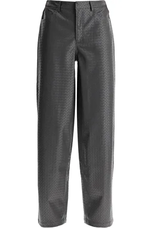 ROTATE Wide woven patterned trousers with a - 34