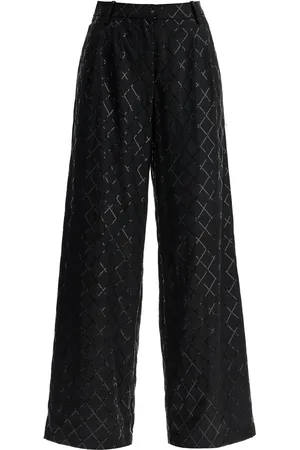 ROTATE Wide pants with sequins. - 34