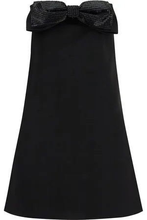 Self-Portrait Strapless mini dress with bow - 8