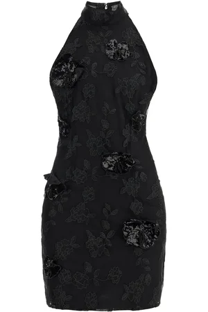 ROTATE Floral recycled polyester mini dress - 36