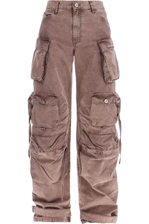 The Attico High-waisted wide-leg cargo pants washed mauve - 26