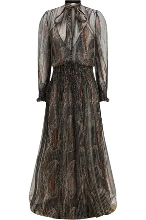Saint Laurent Long lavallière Dress - IT36 | XS