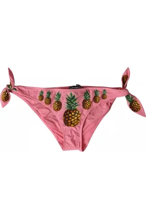 Dolce & Gabbana Pineapple Swimsuit Bikini Bottom Swimwear - IT2 | S