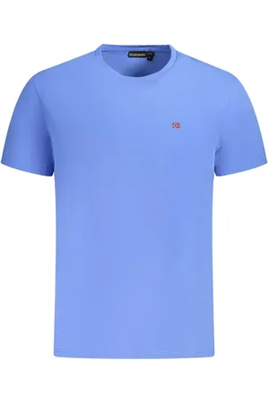 Napapijri Blue Cotton Men T-Shirt - S
