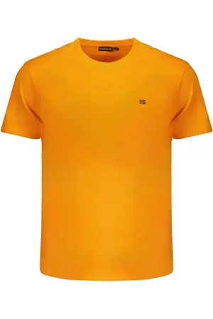 Napapijri Orange Cotton T-Shirt - L