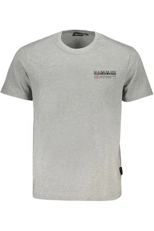Napapijri Gray Cotton T-Shirt - L