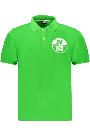 North Sails Green Cotton Men Polo Shirt - M
