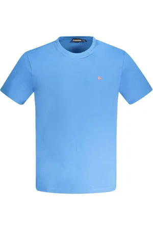Napapijri Blue Cotton Men T-Shirt - L