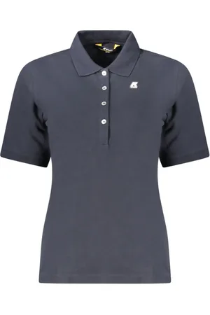 K-Way Blue Cotton Women Polo Shirt - L