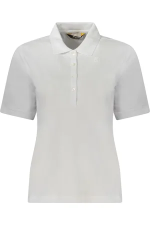 K-Way White Cotton Women Polo Shirt - S