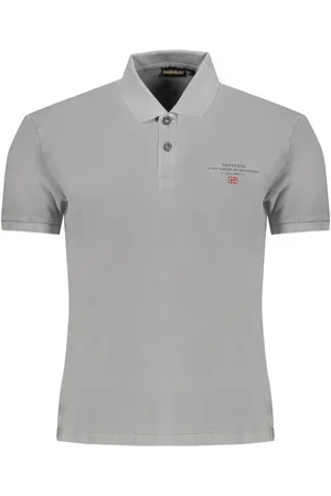Napapijri Gray Cotton Polo Shirt - S