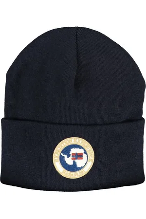 Napapijri Blue Acrylic Hats & Cap