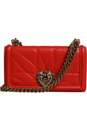 Dolce & Gabbana Quilted Devotion Crossbody Chain Phone Cover Bag