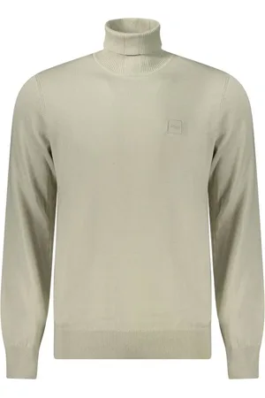 HUGO BOSS Beige Cotton Men Sweater - S