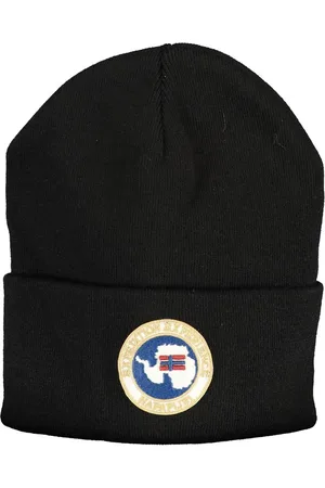 Napapijri Black Acrylic Hats & Cap