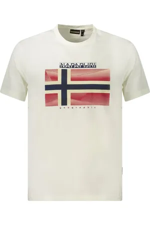 Napapijri White Cotton Men T-Shirt - S