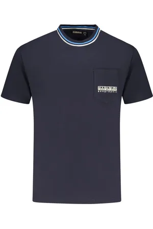 Napapijri Blue Cotton T-Shirt - S