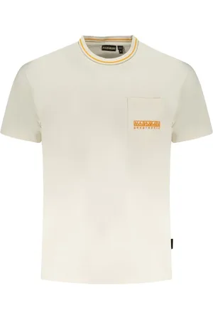 Napapijri White Cotton T-Shirt - S