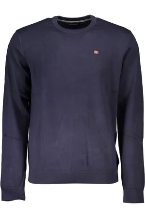 Napapijri Blue Cotton Men Sweater - S