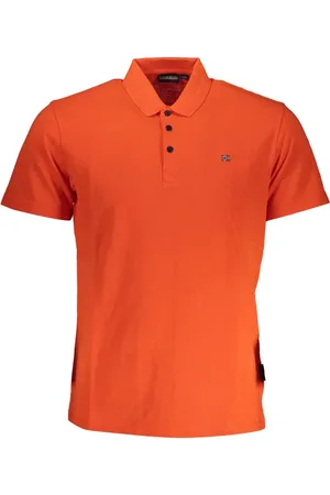 Napapijri Red Cotton Men Polo Shirt - XL
