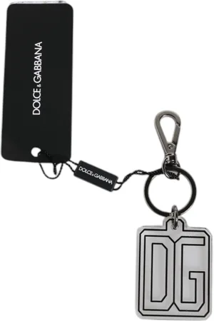 Dolce & Gabbana Gray DG Rubber Logo Silver Men