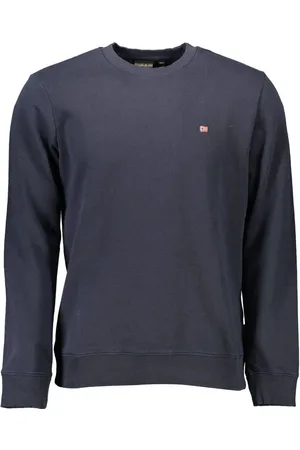 Napapijri Blue Cotton Men Sweater - XXL