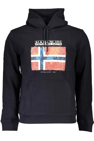 Napapijri Blue Cotton Men Sweater - XS