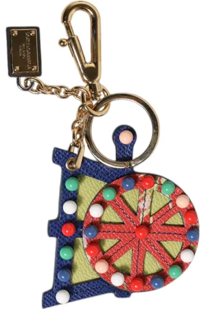 Dolce & Gabbana Gold Tone Carretto Keychain Keyring