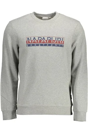 Napapijri Gray Cotton Men Sweater - XL