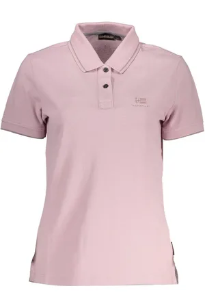Napapijri Pink Cotton Women Polo Shirt - S