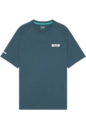 EA7 Black Polyester T-Shirt - IT46 | M
