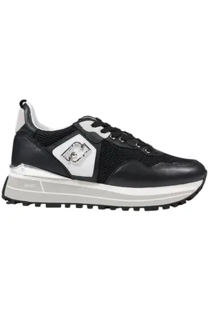 Liu Jo Black Leather Sneaker - EU36/US6