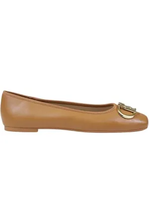 Liu Jo Beige Leather Flat Shoe - EU36/US6