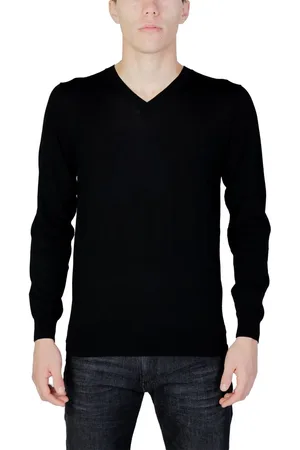 Liu Jo Black Wool T-Shirt - IT54 | XXL