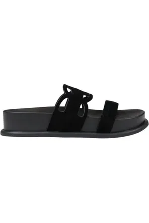 Liu Jo Black Leather Sandal - EU36/US6