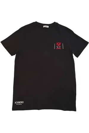 Iceberg Black Cotton T-Shirt - S