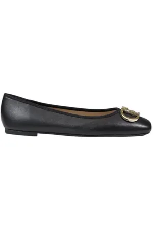 Liu Jo Black Leather Flat Shoe - EU36/US6