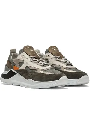 D.A.T.E. Gray Leather Sneaker - EU43/US10