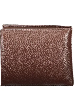 Tommy Hilfiger Elegant Brown Leather Bifold Wallet