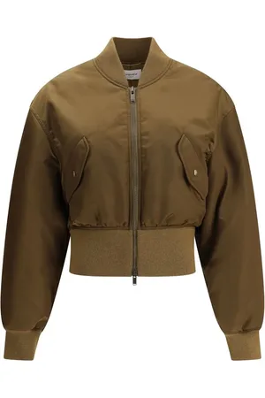 Saint Laurent Glossy nylon bomber Jacket - IT36 | XS