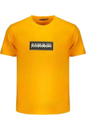 Napapijri Orange Cotton T-Shirt - XXL