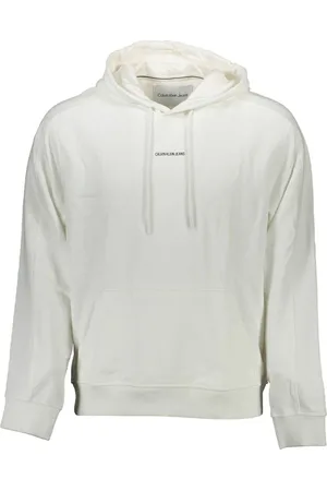 Calvin Klein White Cotton Men Sweater - XL