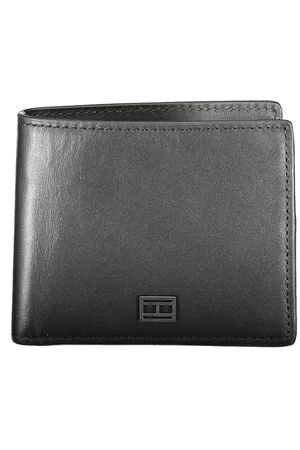 Tommy Hilfiger Black Leather Men Wallet