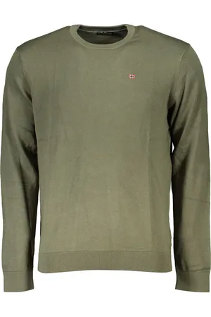 Napapijri Green Cotton Men Sweater - S